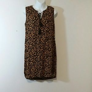 New Beach Lunch Lounge dress animal print S